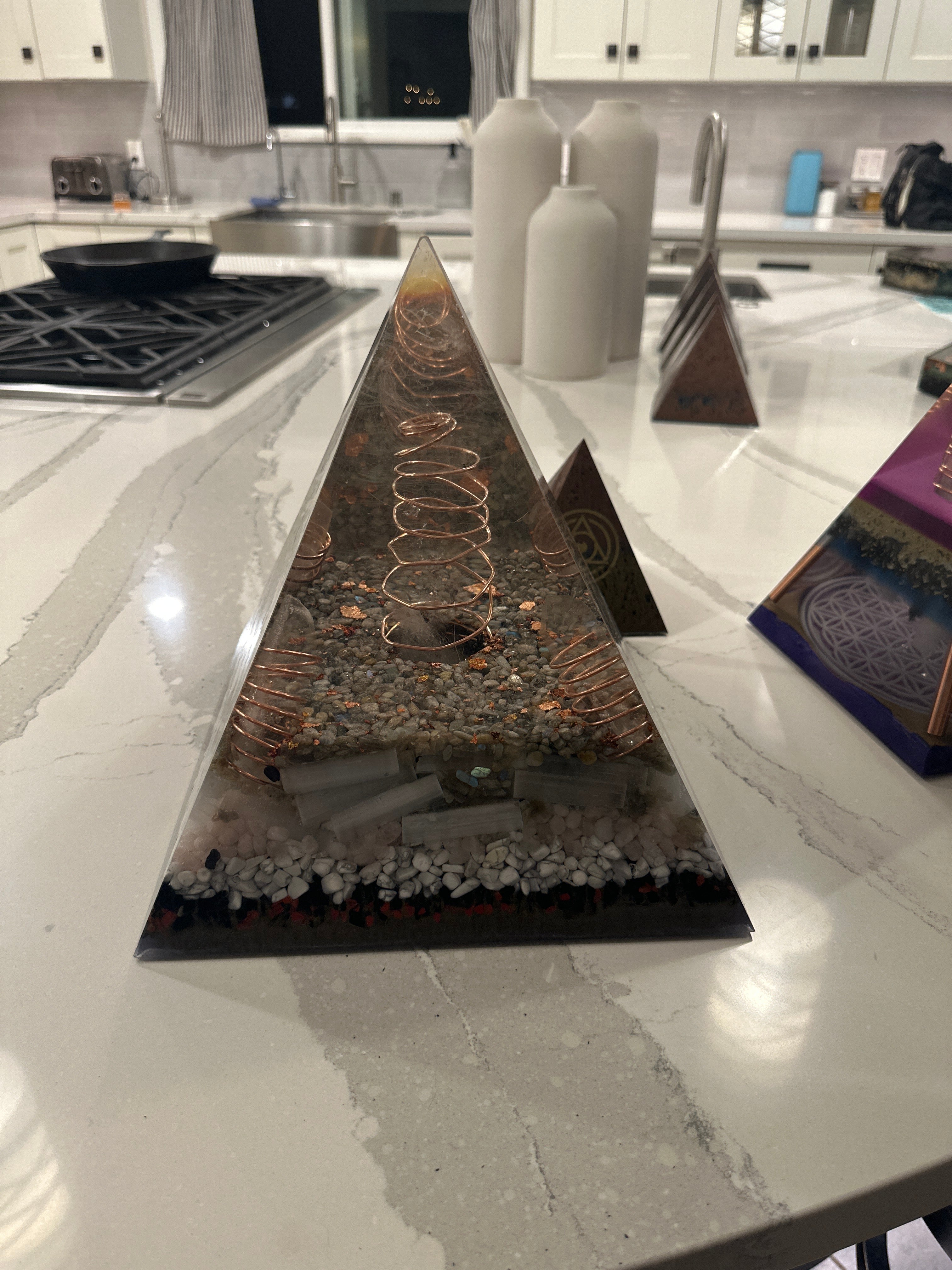 Omega Orgonite Pyramid