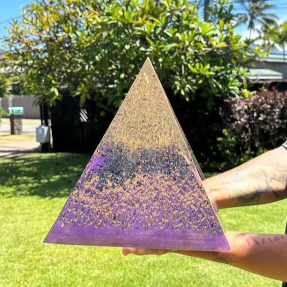 Custom Commission 13" x 11" Divinum Vitality Orgonite Pyramid