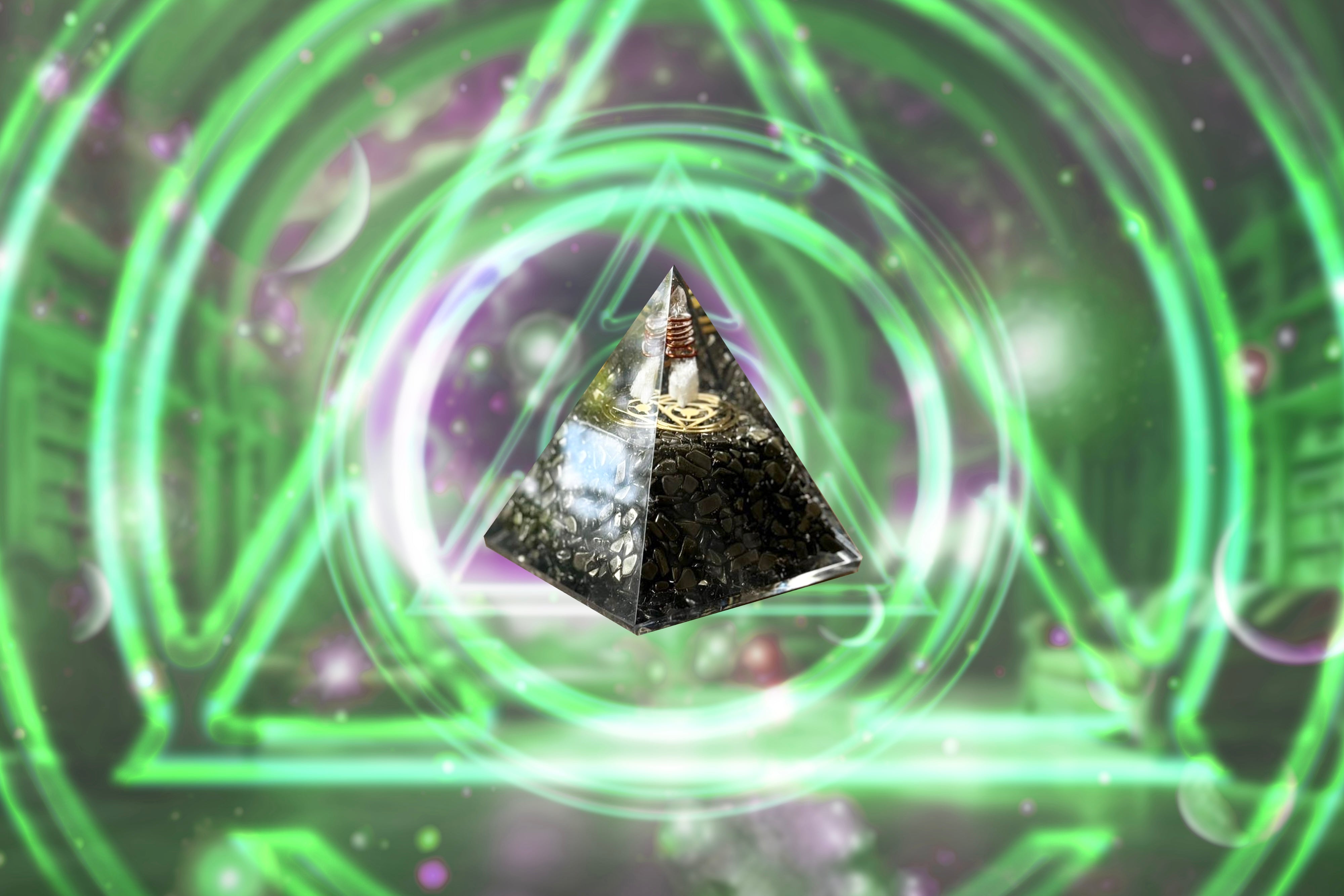 Alchemy Orgonite Pyramids 3.5" x 4"