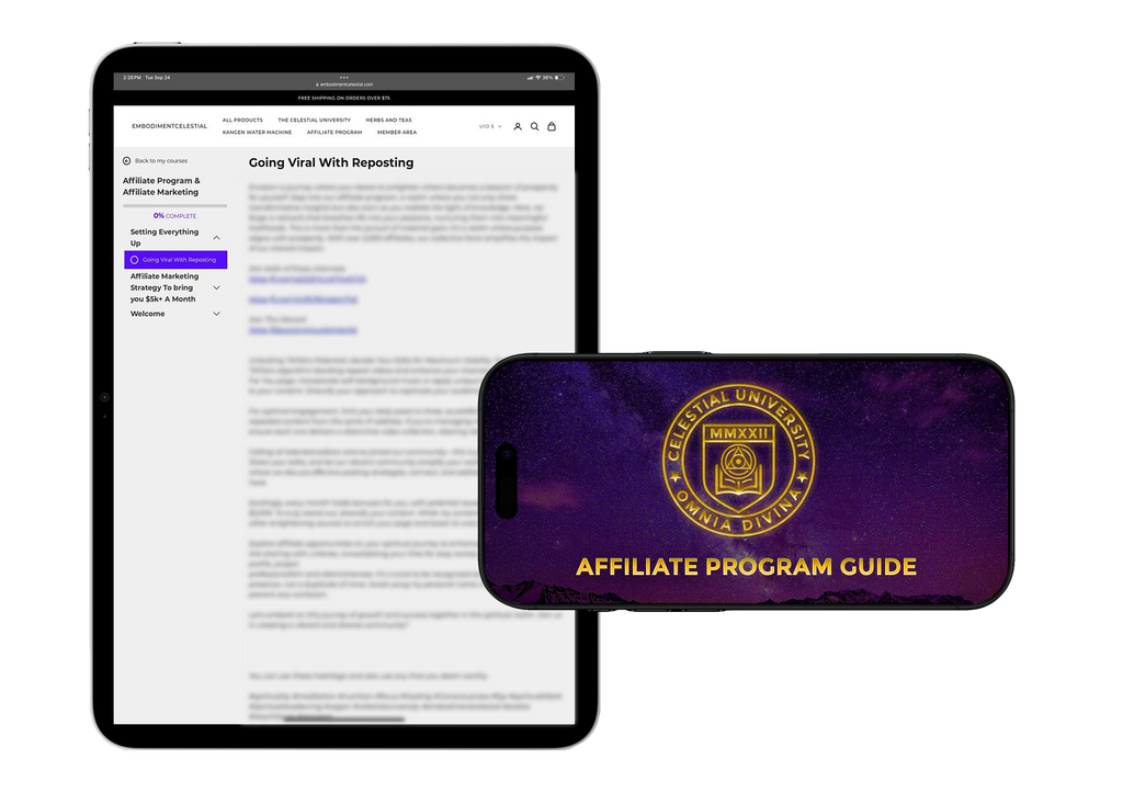 Embodiment Celestial Affiliate Program