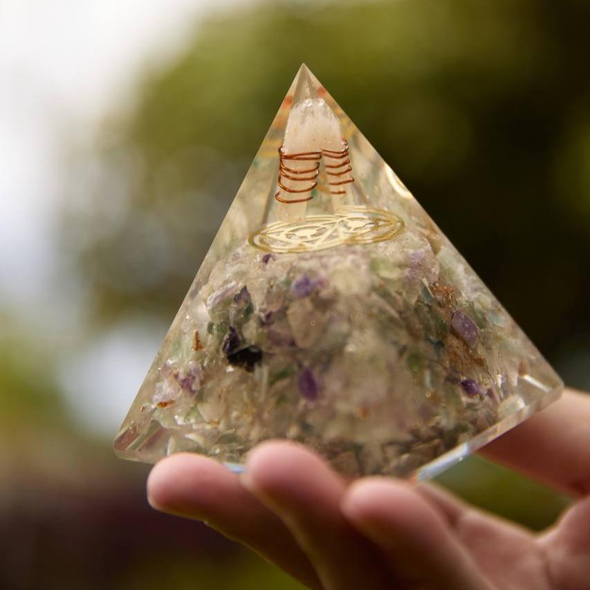 Alchemy Orgonite Pyramids 3.5" x 4"